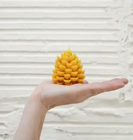 Medium Pinecone - Handmade Beeswax Candle
