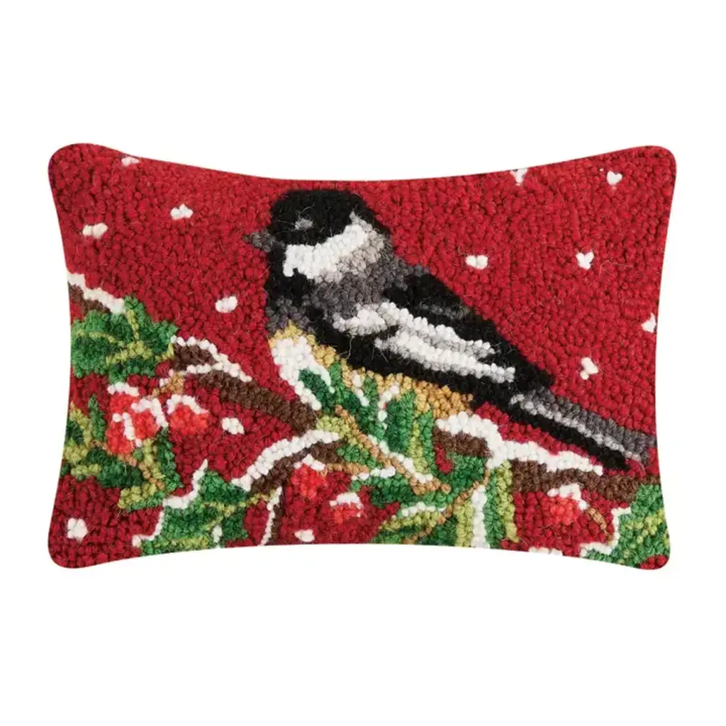 Volume One Hook Pillow - Chickadee On Branch