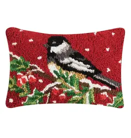 Volume One Hook Pillow - Chickadee On Branch