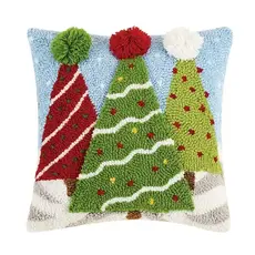 Volume One Hook Pillow - 3D Christmas Trees