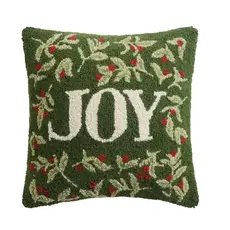 Peking Handicraft Hook Pillow - Holiday Joy