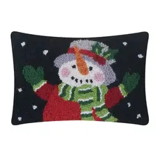 Peking Handicraft Hook Pillow - Holiday Snowman