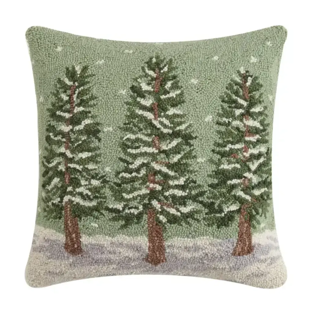 Volume One Hook Pillow -  Winter Trees
