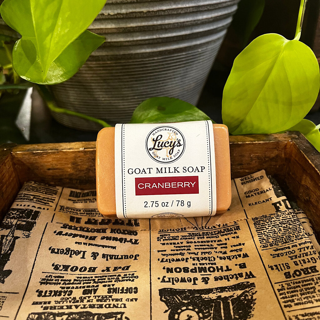 Lucy's Goat Milk Soap Lucy's Goat Milk Soap - Cranberry