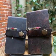 Gramps Creative 3 Player Leather Travel Cribbage Board