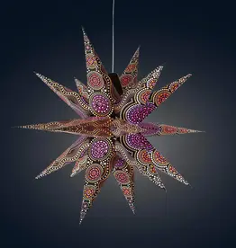 Artschatz LLC Kaleidoscope Moravian Star 24" Red