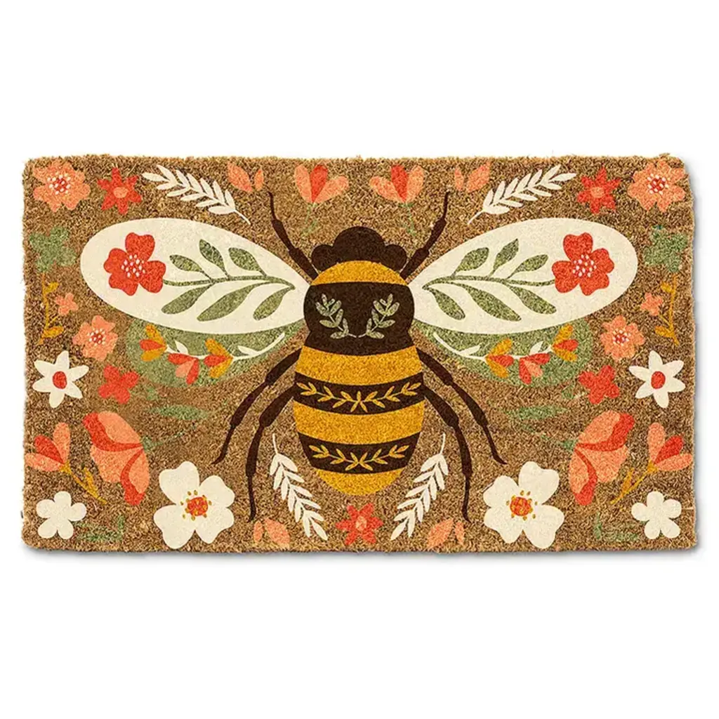 Abbott Floral Bee Doormat