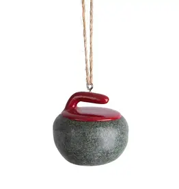 Abbott Curling Rock Ornament