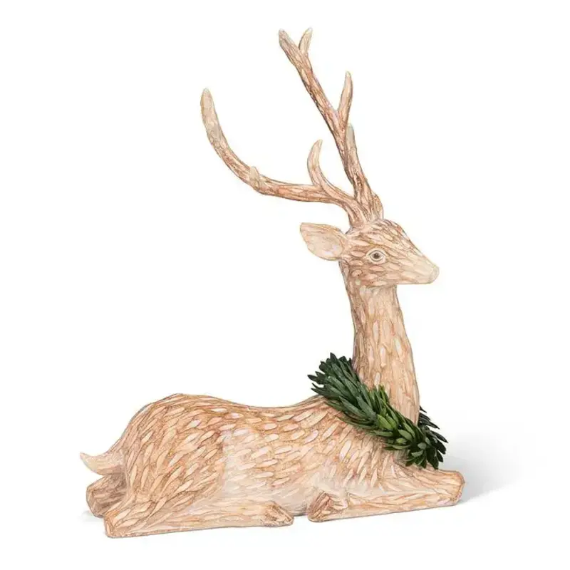 Abbott Laying Deer with Wreath