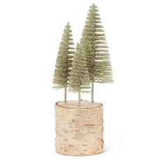 Abbott Platinum Glitter Brush Trees