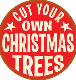Volume One Cut Your Own X-Mas Tree Metal Sign (18x18)