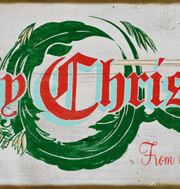 Volume One Merry Christmas Mummert Wood Sign — Merry Christmas From Northwoods Wisconsin (14x36)