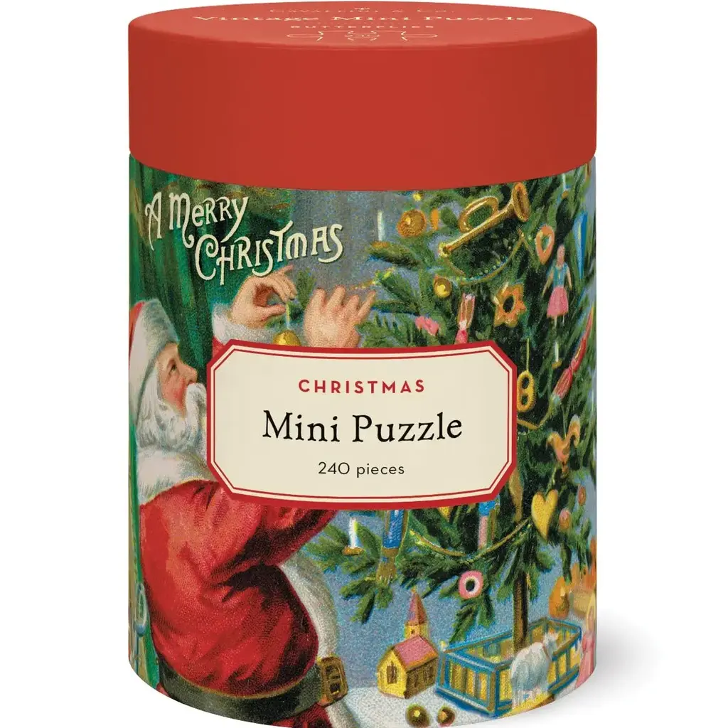 Cavallini Christmas Santa  Mini Puzzle