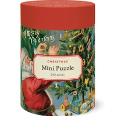 Cavallini Christmas Santa  Mini Puzzle