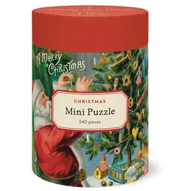 Cavallini Christmas Santa  Mini Puzzle