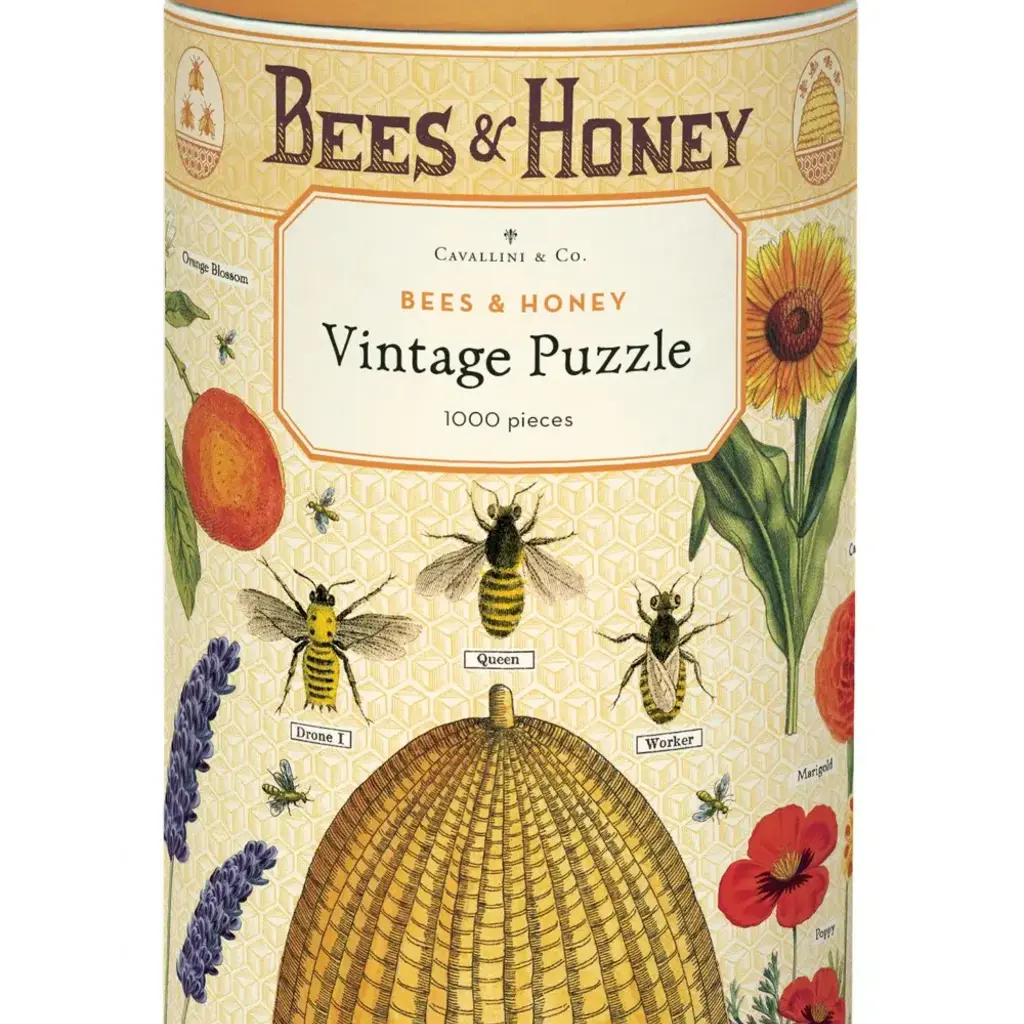 Cavallini Bees & Honey  1,000 Piece Puzzle