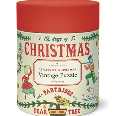 Cavallini Twelve Days of Christmas  500 Piece Puzzle
