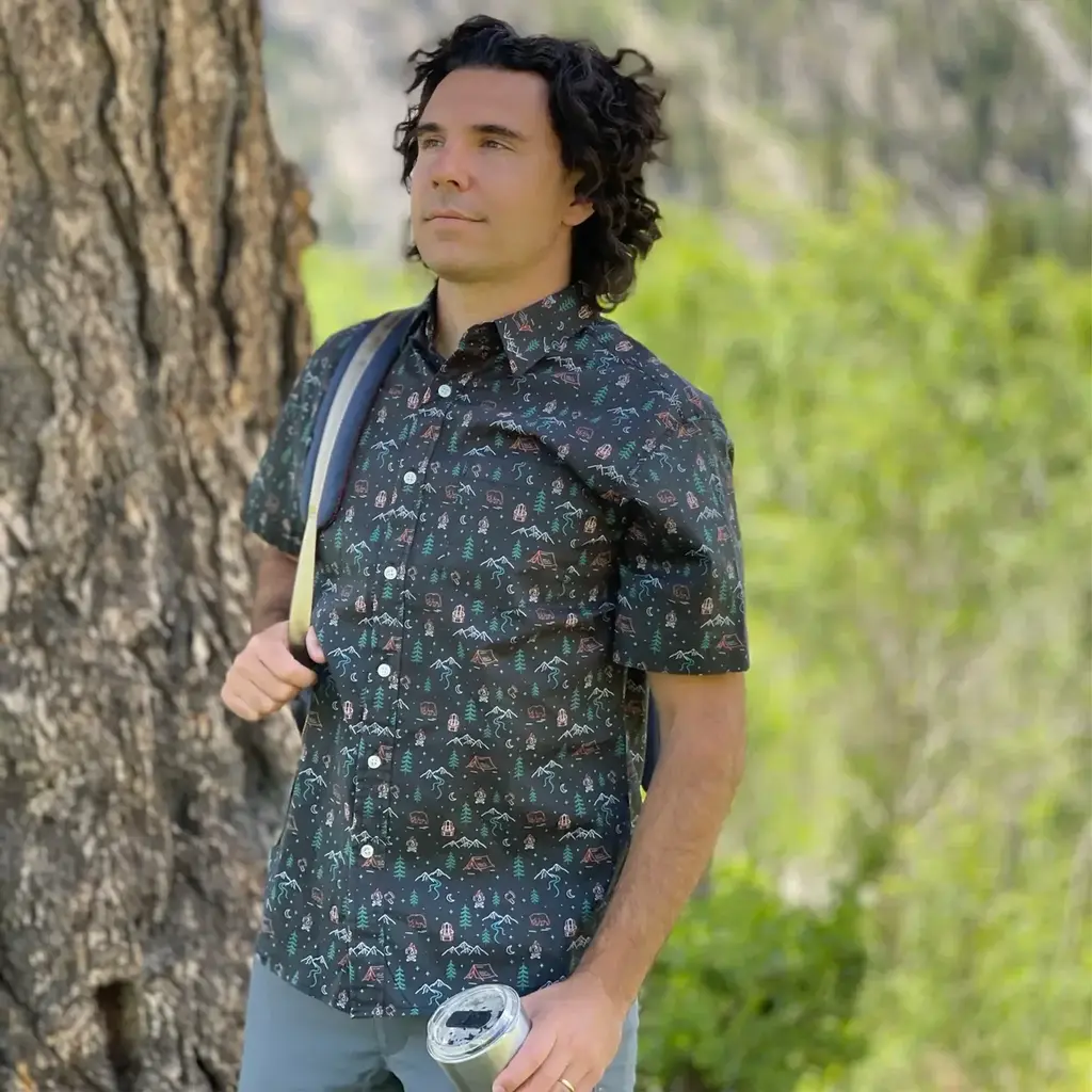 Jack & Sage Camp Button Up - Camping (Canteen)