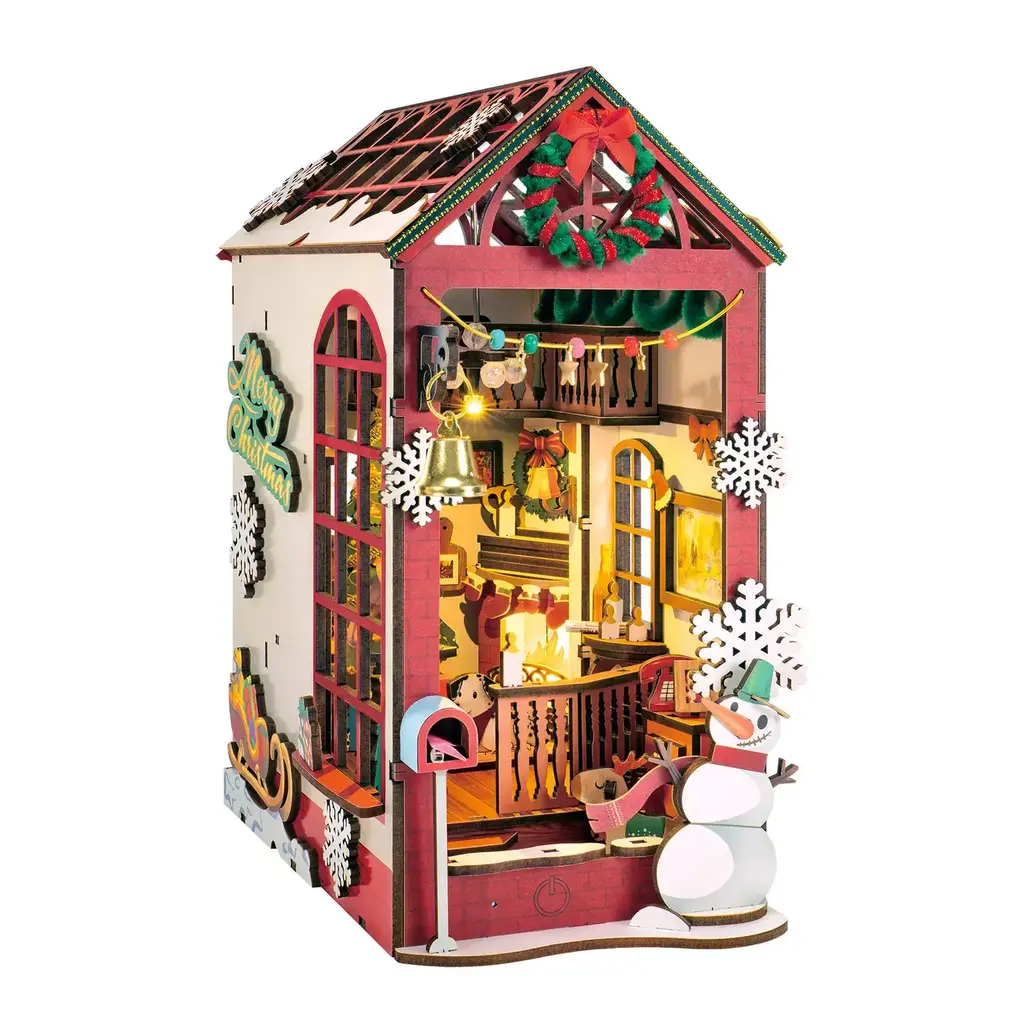 Hands Craft Diy Book Nook Kit: Christmas Indoor Scene