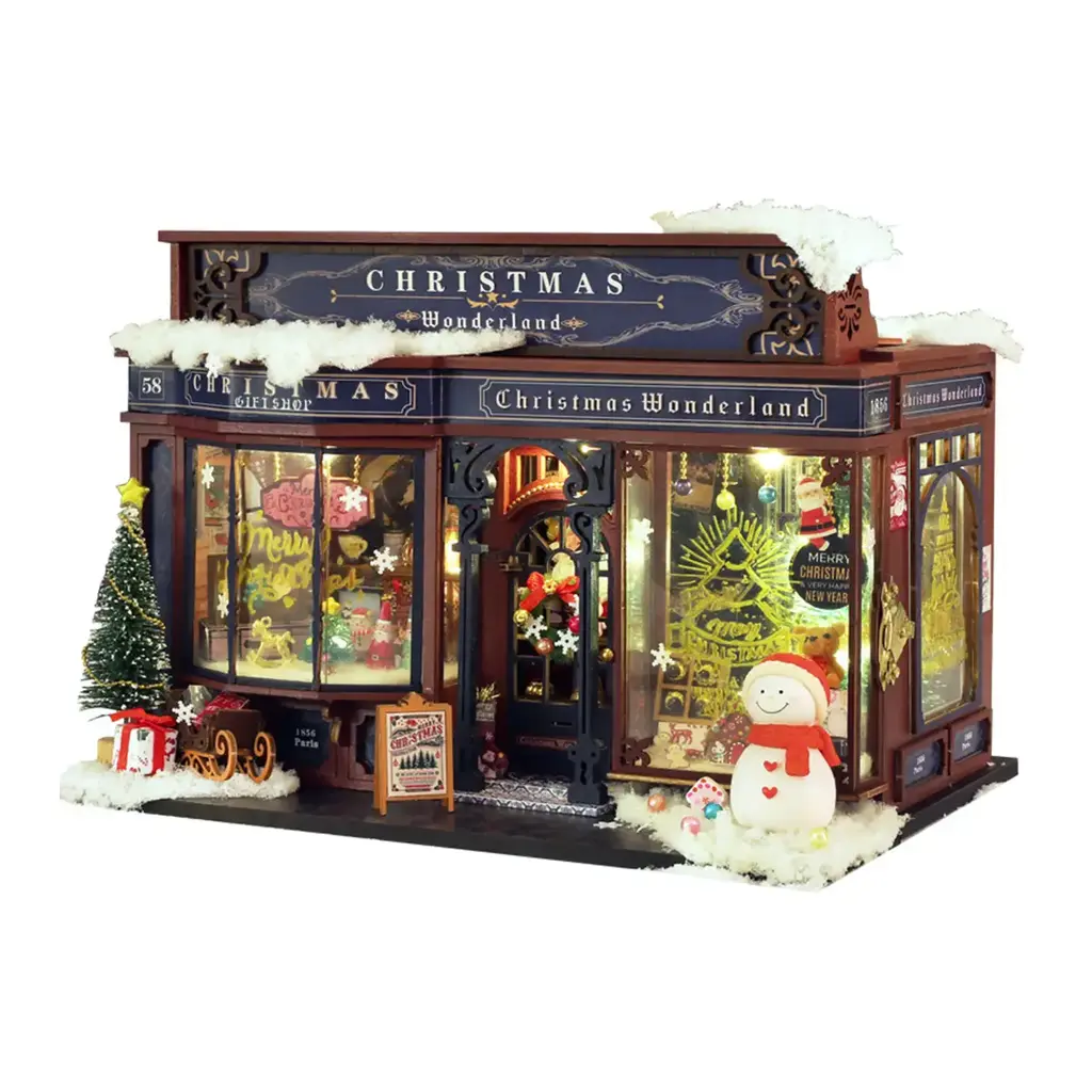 Hands Craft Diy Miniature House Kit: Christmas Wonderland