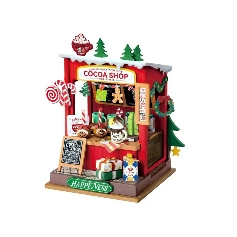 Hands Craft Diy Miniature House Kit: Cocoa Shop