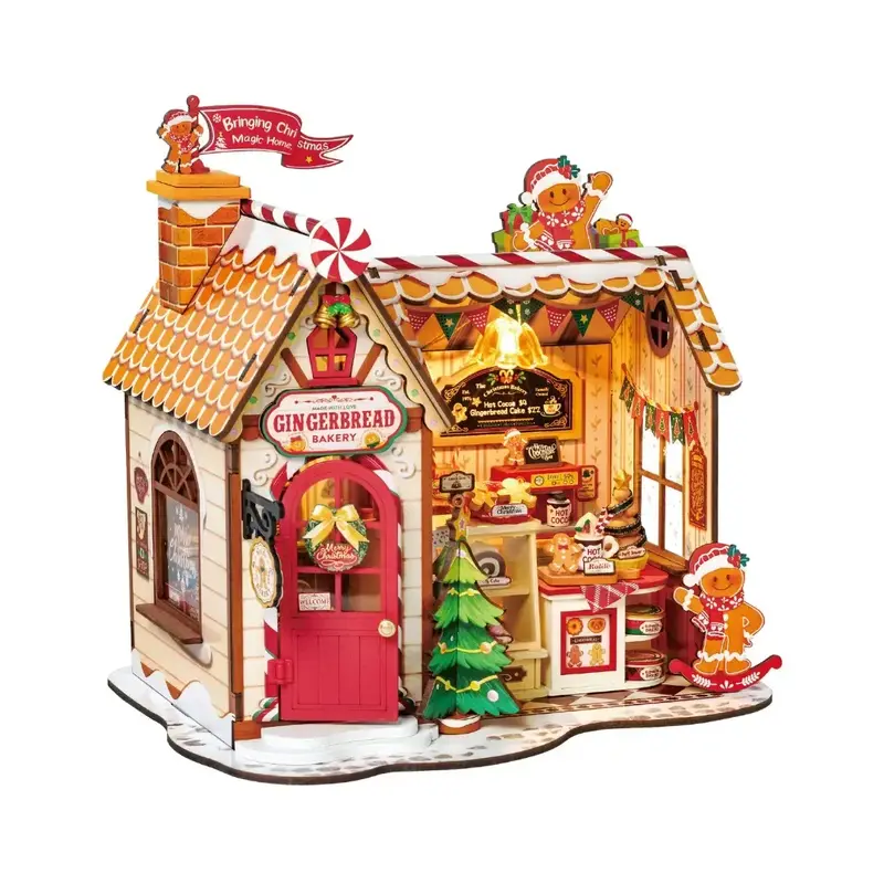 Hands Craft Diy Miniature House Kit: Gingerbread House