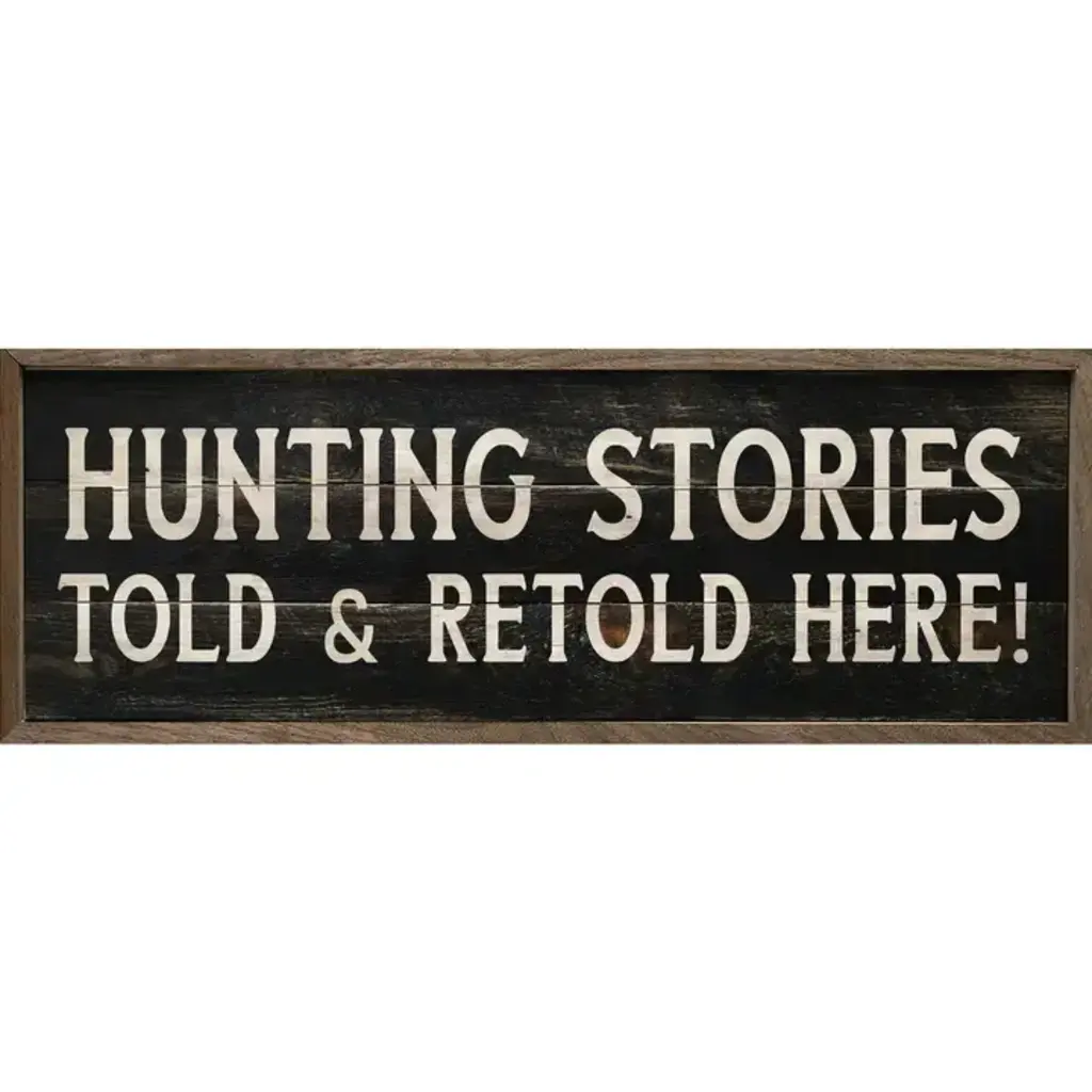 Kendrick Home Hunting Stories Black  12 x 4 x 1.5