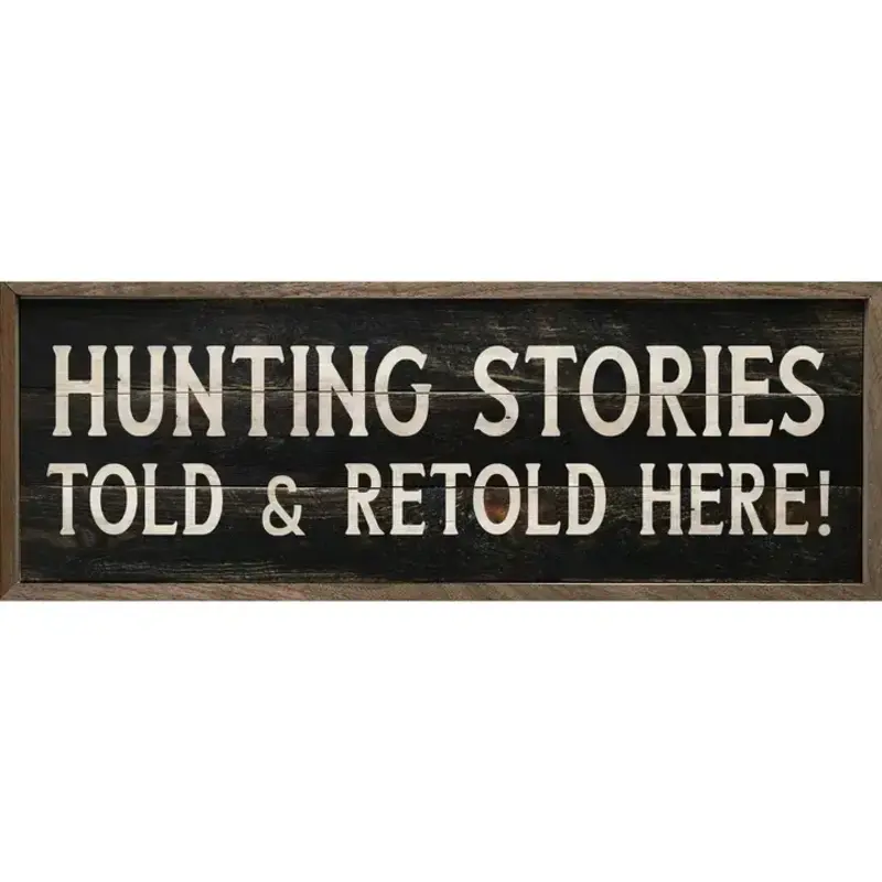 Kendrick Home Hunting Stories Black  12 x 4 x 1.5