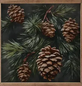Kendrick Home Pinecone Branch  8 x 8 x 1.5