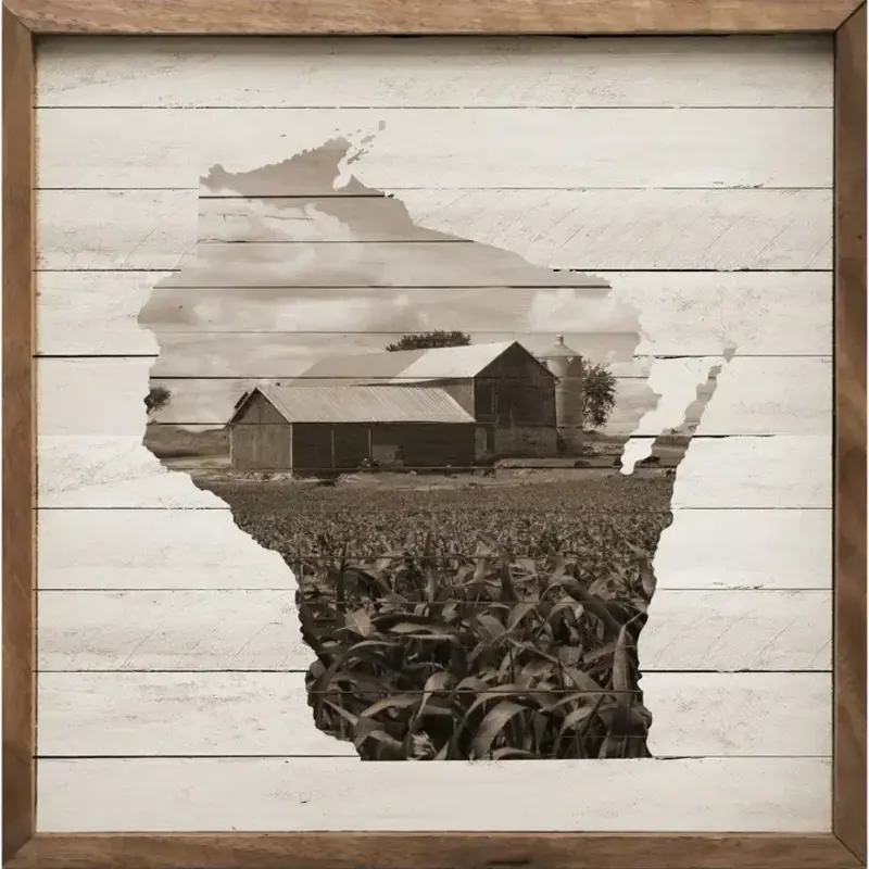 Kendrick Home Weathered Wisconsin Barn  4 x 4 x 1