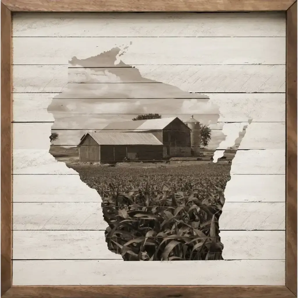 Kendrick Home Weathered Wisconsin Barn  8 x 8 x 1.5