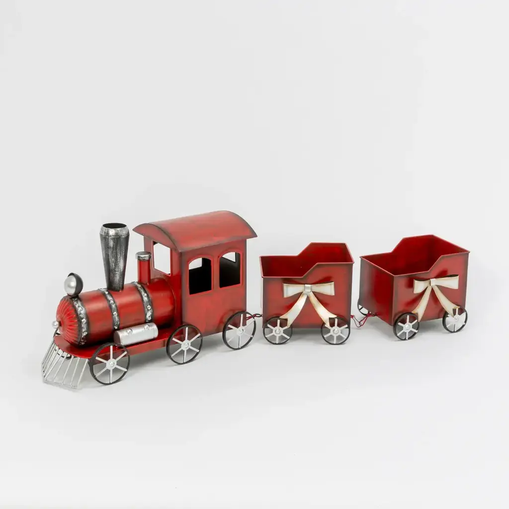 The Gerson Companies Metal Holiday Antique Train