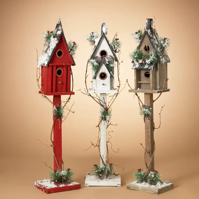 The Gerson Companies Wood Holiday Birdhouse