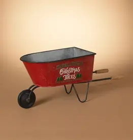 The Gerson Companies Metal Holiday Wheelbarrow