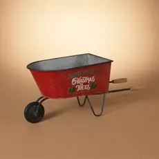 The Gerson Companies Metal Holiday Wheelbarrow