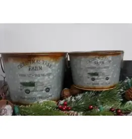 Christmas Tree Truck Buckets (Set of 2)