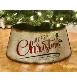 Merry Christmas Metal Tree Collar