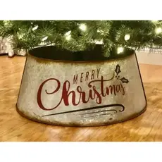 Merry Christmas Metal Tree Collar