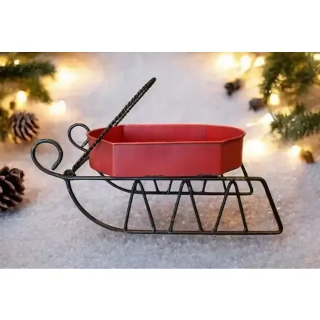 DNS Designs Red Metal Sleigh