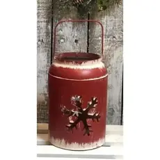 DNS Designs Red Snowflake Lantern Small