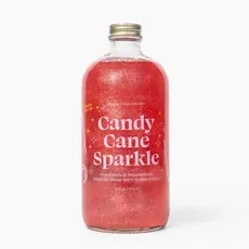 Wood Stove Kitchen Candy Cane Sparkle Cocktail & Mocktail Mixer, 16 Fl oz