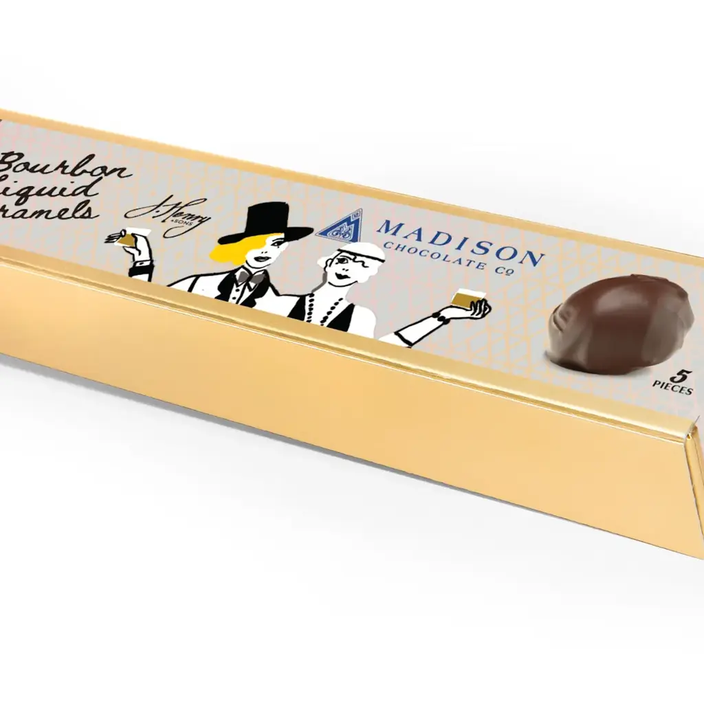 5 Piece Bourbon Liquid Caramel Box