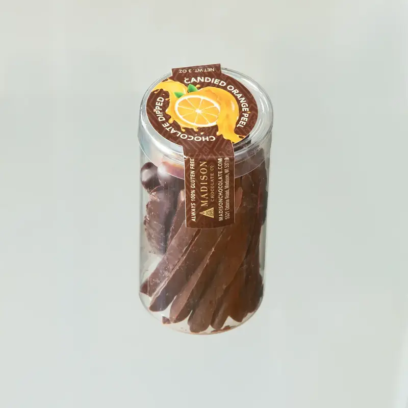 Candied Orange Peel Chocolate Dipped