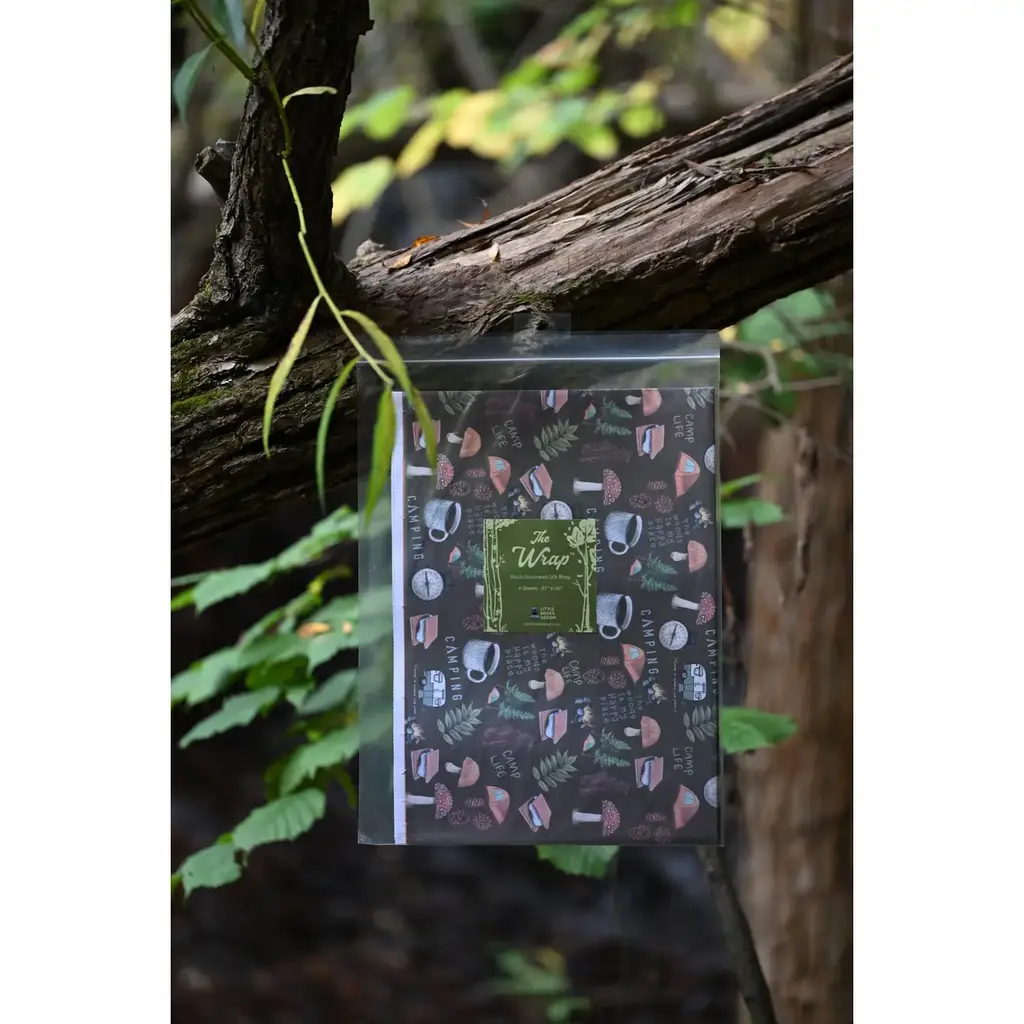 Little Rock Designs Gift Wrap - Camping