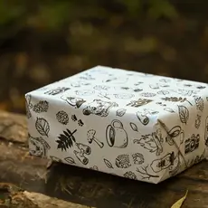Little Rock Designs Gift Wrap - Explore Black and White