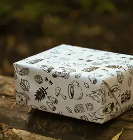 Little Rock Designs Gift Wrap - Explore Black and White