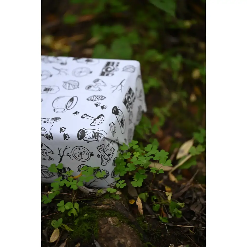 Little Rock Designs Gift Wrap - Explore Black and White