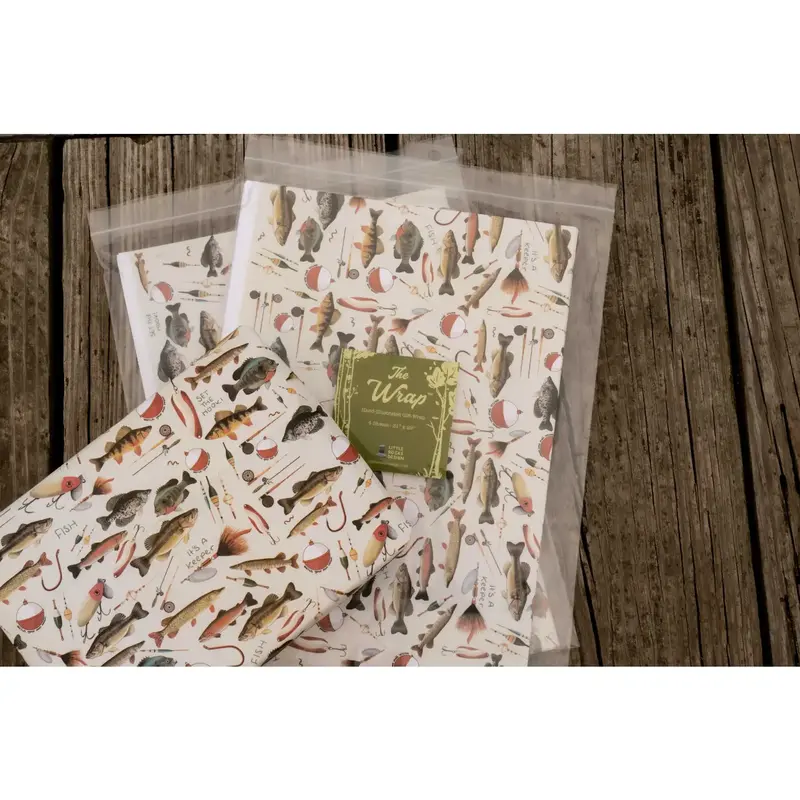 Little Rock Designs Gift Wrap - Fishing
