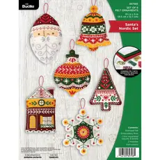 Bucilla Bucilla® Santa’S Nordic Ornaments Felt Kit