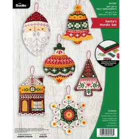 Bucilla Bucilla® Santa’S Nordic Ornaments Felt Kit
